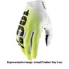 100% Ridefit XL Yellow Gloves for Motocross & ATV