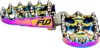 FLO Motorsports Moto Style Footpeg Set Jet Fuel 2x3.125 in Harley Davidson
