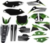 D'Cor Graphic & Trim Kit Green/White/Black Fits Kawasaki