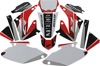 D'Cor Graphics Kit Red/White/Black Complete Kit Cor9 For Honda