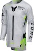 Thor Youth SPORTMODE Riot Jersey Light Gray/White/Black/Yellow Medium - Youth athletic-fit jersey, Light Gray/White, Size M