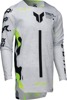 Thor Youth SPORTMODE Riot Jersey Light Gray/White/Black/Yellow Medium - Youth athletic-fit jersey, Light Gray/White, Size M