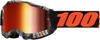 100% Accuri 2 Goggles Geospace Red Mirror Lens Adult Unisex - Red mirror lens goggles for adult off-road use