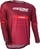 Moose Offroad Alpha One Jersey Red White Burgundy Men's M - Lightweight off-road jersey, size M, Red/White/Burgundy