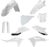 Full Plastic Kit - White/Black - For 21-23 GasGas MC125/250F/450F/ EX300/250F/350F/450F