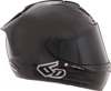 6D ATS-1R Solid Full Face Helmet 2XL Black Gloss Unisex - Full face carbon helmet, 2XL, Black Gloss