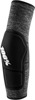 100% Ridecamp Elbow Guards Black Gray Adult Unisex Size S - Lightweight slip-on elbow guards for cycling