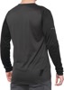 100% Men's Ridecamp Long Sleeve Jersey Black/Charcoal Size S