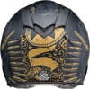 Z1R Warrant Sombrero Helmet - M, Black/Gold - Full-face helmet with drop-down sun visor