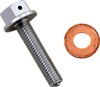 Moose Magnetic Drain Plug M8x1.25x33mm Silver Anodized Aluminum