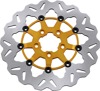 Wave Contour Floating Front Brake Rotor Gold