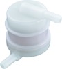 BikeMaster Fuel Filter 90 Degree Horizontal Pack of 6 - 90 degree horizontal fuel filters, pack of 6