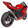 Carbon Fiber MGP Growler Slip On Exhaust - For 08-12 Kawasaki Ninja 250R