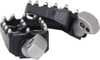 FLO Motorsports Moto Style Passenger Pegs Black M8 Softail - Passenger pegs for Harley M8 Softail models
