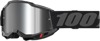 100 Percent Accuri 2 Goggles Black Mirror Silver Lens - Offroad goggles with mirror silver lens
