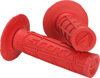 Radial Full Waffle Motorcycle Grips Red 7/8"