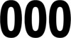 Factory Effex 4" Pro Number 0 Decals Black Pack of 3