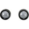 Kuryakyn Deep Dish Bezel Smoke Lens Gloss Black Pair Fits 00-24 H-D
