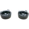 Kuryakyn Deep Dish Bezel Smoke Lens Gloss Black Pair Fits 00-24 H-D
