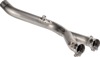 Akrapovic Titanium Link Pipe Silver Fits 22-24 Yamaha MT-10