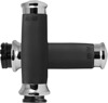 Custom Contour Grips - Chrome - For Harley w/Cable Throttle Custom Contour Grips - Chrome - For Harley w/Cable Throttle