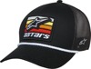 Alpinestars Selica Trucker Hat Black/Black Men's - Men's black trucker hat with snap back closure