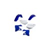 Acerbis Body Plastic Kit Blue White For Yamaha YZ125 YZ250 1996-1999 - Body plastic kit For Yamaha YZ125/250 1996-1999