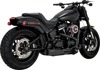Vance & Hines Hi-Output 2-into-1 Short Exhaust Black For Harley Softail