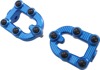 Arlen Ness MX Footpegs Blue Aluminum - Requires Mounts