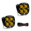 Baja Designs Squadron SAE Amber LED Light Pod Pair
