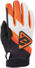 Answer 25 Peak Flo Gloves Black/Hyper Orange/White Youth XL - Youth motocross gloves in Black/Hyper Orange/White