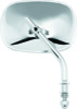 Bikers Choice Chrome Stamped Steel Mirror 65-Up For Harley-Davidson - Chrome mirror fits 1965-up Harley models