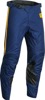 Thor Hallman Legend Pants Navy Yellow Men's Size 32 - Vintage style off-road race pants, Navy/Yellow, Size 32
