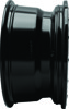 QuadBoss Wagon Wheel 14x7 4+3 4/156 Black Machined - 14x7 4+3 offset, 4/156 bolt pattern
