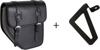 Customacces Ibiza Saddlebag Black Left with Base and Support - Black left saddlebag with base and support, 11L