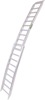 Folding Loading Ramp - 7' Long, Arched 10" Wide, 750 lbs