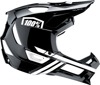 100% Trajecta Fidlock Bicycle Helmet Black/White Large - Full face, vented, unisex helmet, size Large