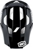 100% Trajecta Fidlock Bicycle Helmet Black/White Large - Full face, vented, unisex helmet, size Large