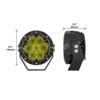 XKGLOW 5in Spot Beam Cube Offroad Round Work Light Kit 1pc