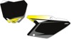 Factory Effex Black Number Plate Backgrounds Fits 10-17 Suzuki RMZ250