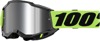 100% Accuri 2 Goggles Neon Yellow Mirror Silver Lens Adult - Premium performance goggles with mirrored lens