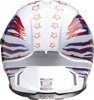 Z1R Jackal Patriot Helmet 2XL Red/White/Blue - Full face helmet with drop-down sun visor