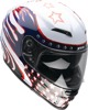 Z1R Jackal Patriot Helmet 2XL Red/White/Blue - Full face helmet with drop-down sun visor