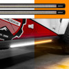 XKGLOW 2x60in Running Board Light White/Amber w/ Turn Signal