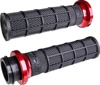 ODI Hart-Luck V-Twin Lock-On Grips Black/Red Cable Throttle - Lock-On grips for Harley-Davidson V-Twin models