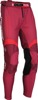 Moose Alpha One Pants Men's 28 Slim White Black Dark Red - Athletic fit off-road pants, men's size 28 slim
