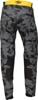 Thor SPORTMODE Shadow Pants Women's 9/10 Yellow Black Camo Gray - Athletic fit racewear pants for women, size 9/10