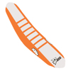 D'Cor Seat Cover Orange/White with Orange Ribs Fits 16-18 KTM SX/F