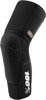 100% Teratec Plus Knee Guards Black Small Unisex - Slip-on knee guards with advanced impact protection