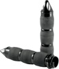 Metric Cruiser Grips Billet Spiked End Caps Black Anodized by Avon Metric Cruiser Grips Billet Spiked End Caps Black Anodized by Avon